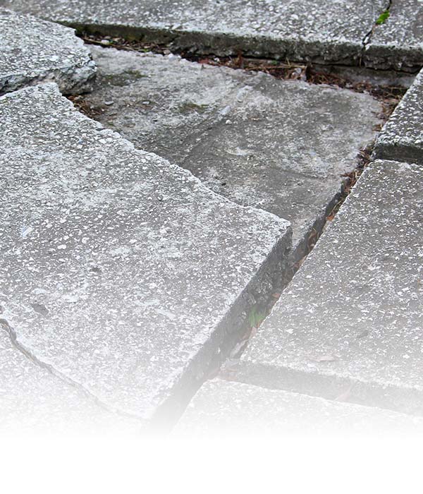 cracked sidewalk