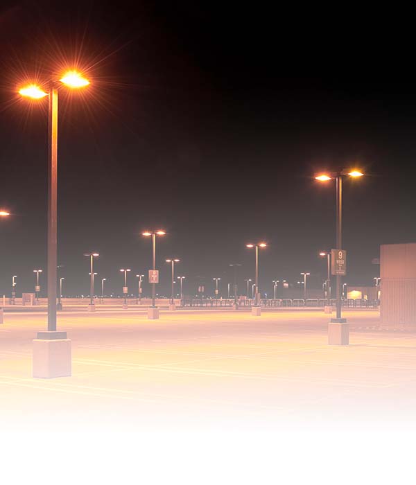 Parking lot at night